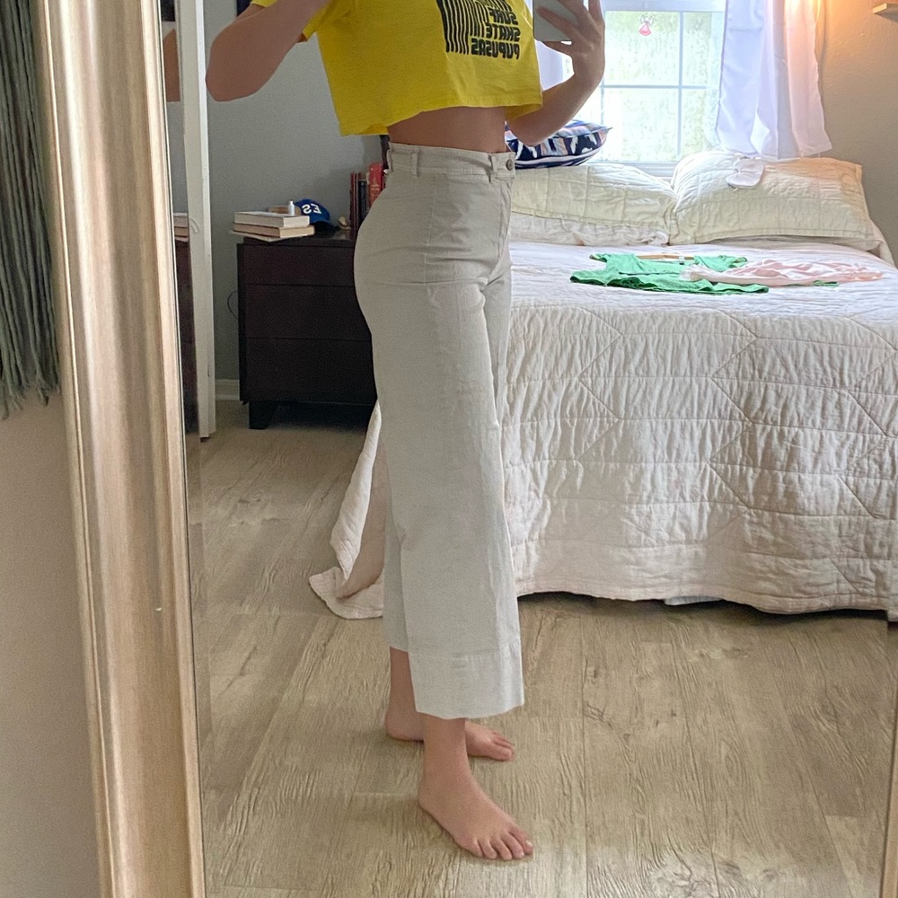 Size 2 Everlane Wide Leg Crops